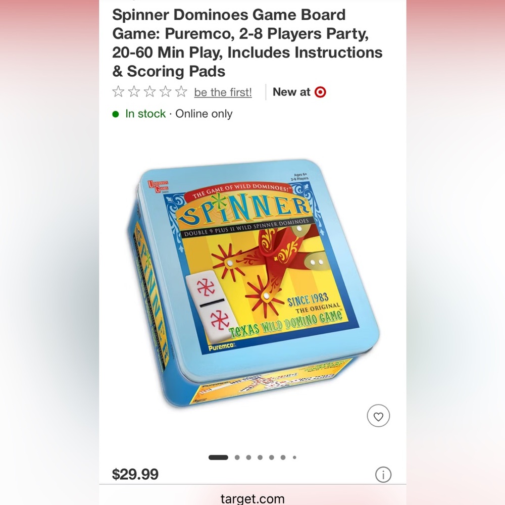 Spinner Texas Wild Domino Game